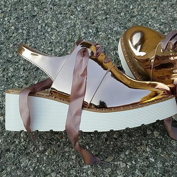 9 Rose Gold Odette Slingback Platform - Picture 6 of 6